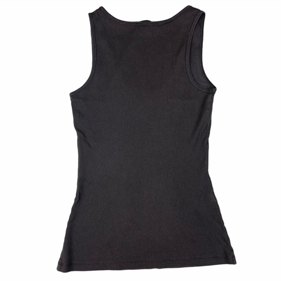 Express | Gray Ribbed Racerback Muscle Tee - Picture 8 of 16